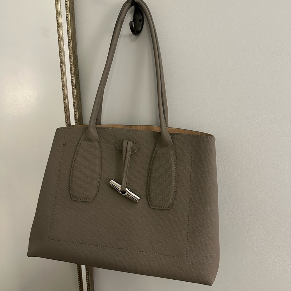 Grey Roseau Leather Tote Bag -never used, perfect condition, original dust bag. - Picture 3 of 14